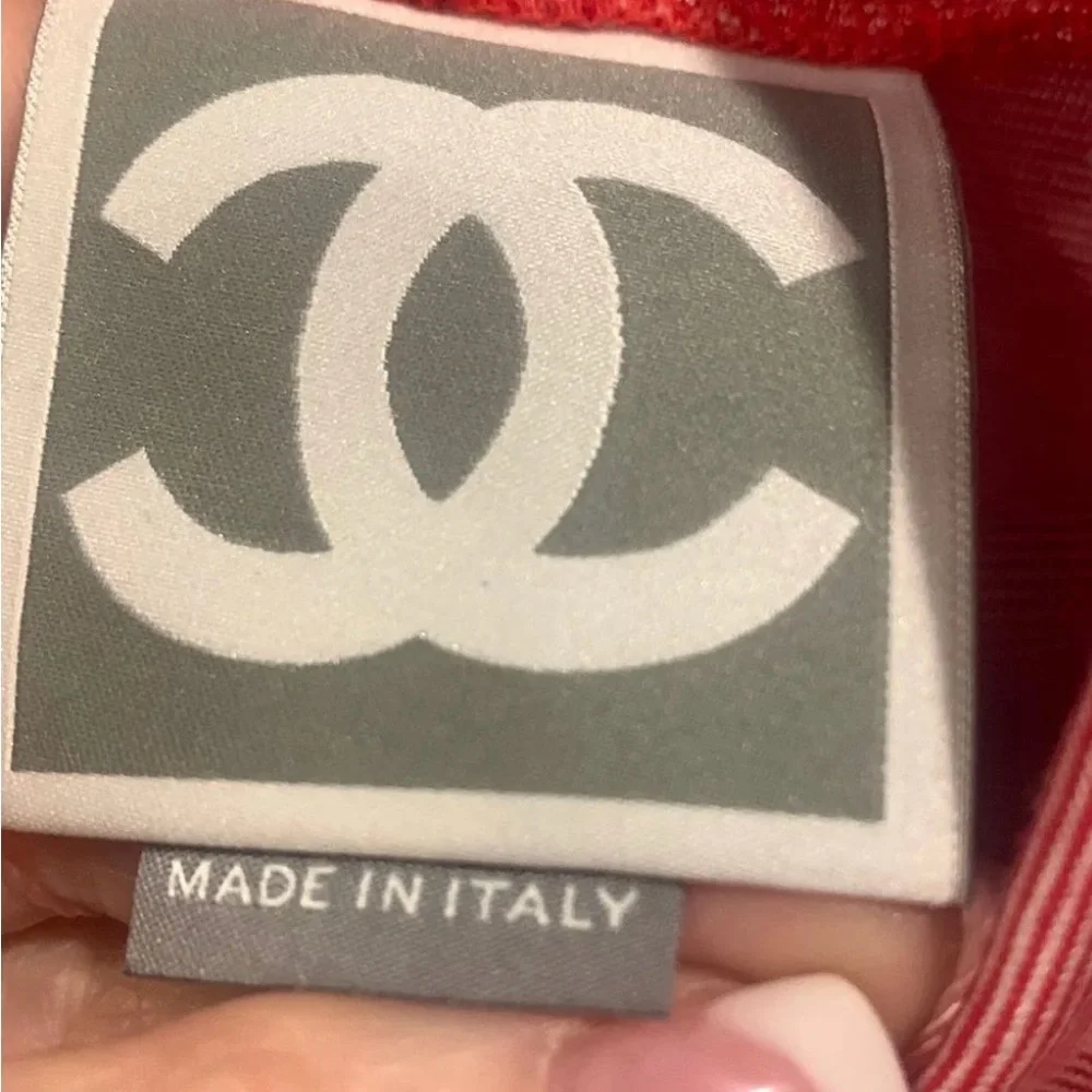 💋CHANEL Pink and Red Women's Top 194